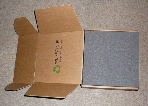 Renting photo equipment from Borrow Lenses, the shipping box
